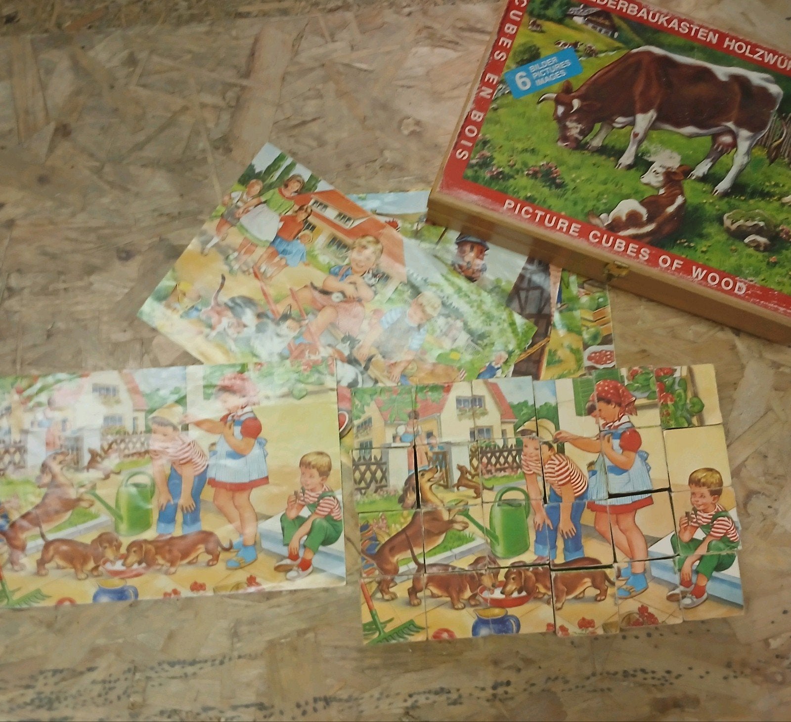 6 puzzels in 1, Enfants & Bébés, Jouets | Puzzles pour enfants, 6 ans ou plus, Enlèvement ou Envoi, Utilisé, 10 à 50 pièces