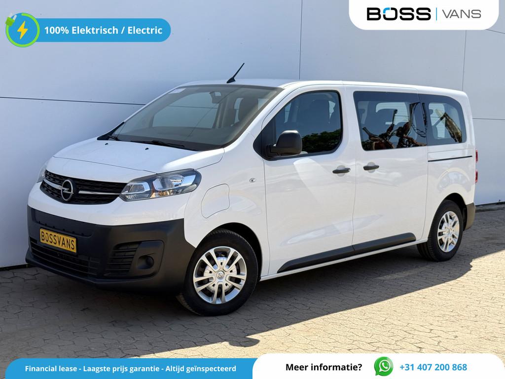 Opel e-Vivaro L2H1 75 kWh 136PK 9-persoons L2H1 330km WLTP 9, Auto's, Stof, Gebruikt, Zwart, Wit