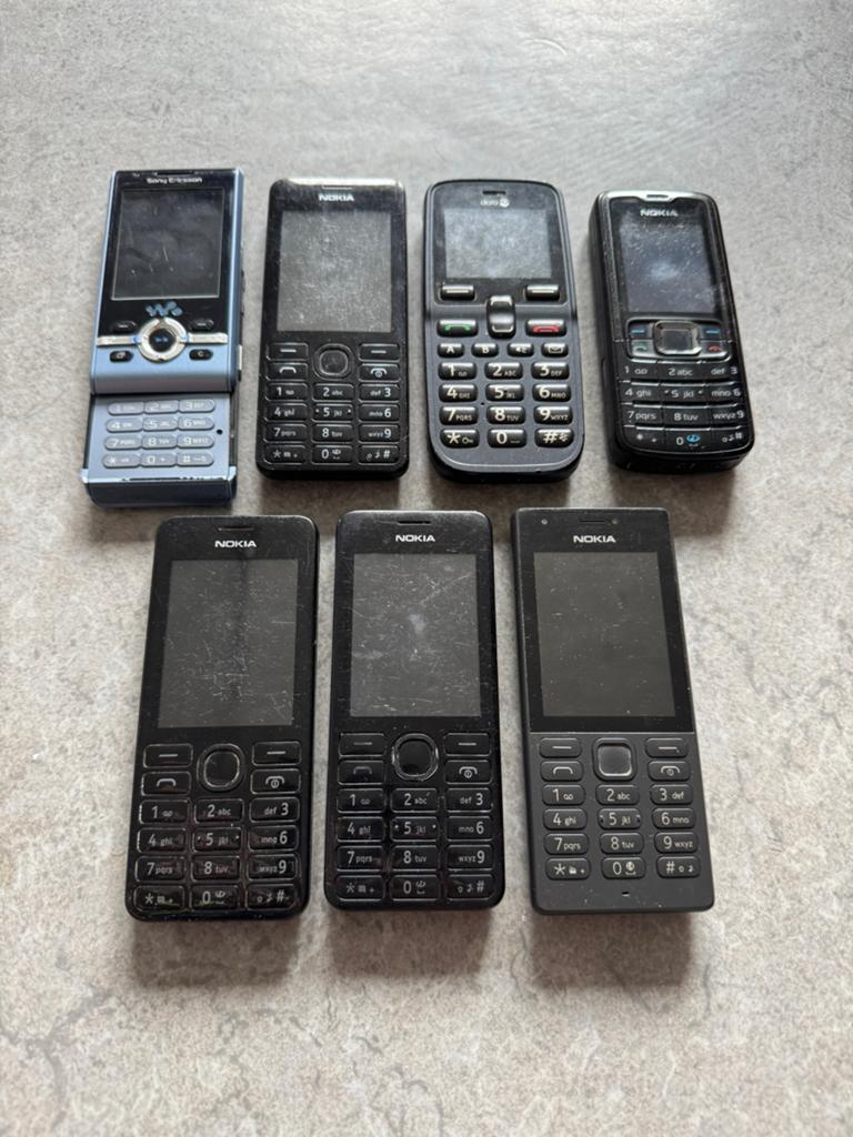 7 oude gsm’s, Ophalen of Verzenden, Zo goed als nieuw