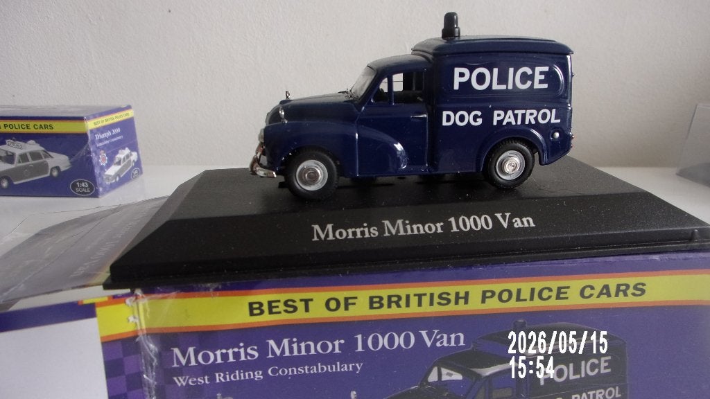 MORRIS MINOR VAN POLICE UK.1/43 ATLAS NEUVE en boîte orig., Ophalen of Verzenden, Nieuw, Auto