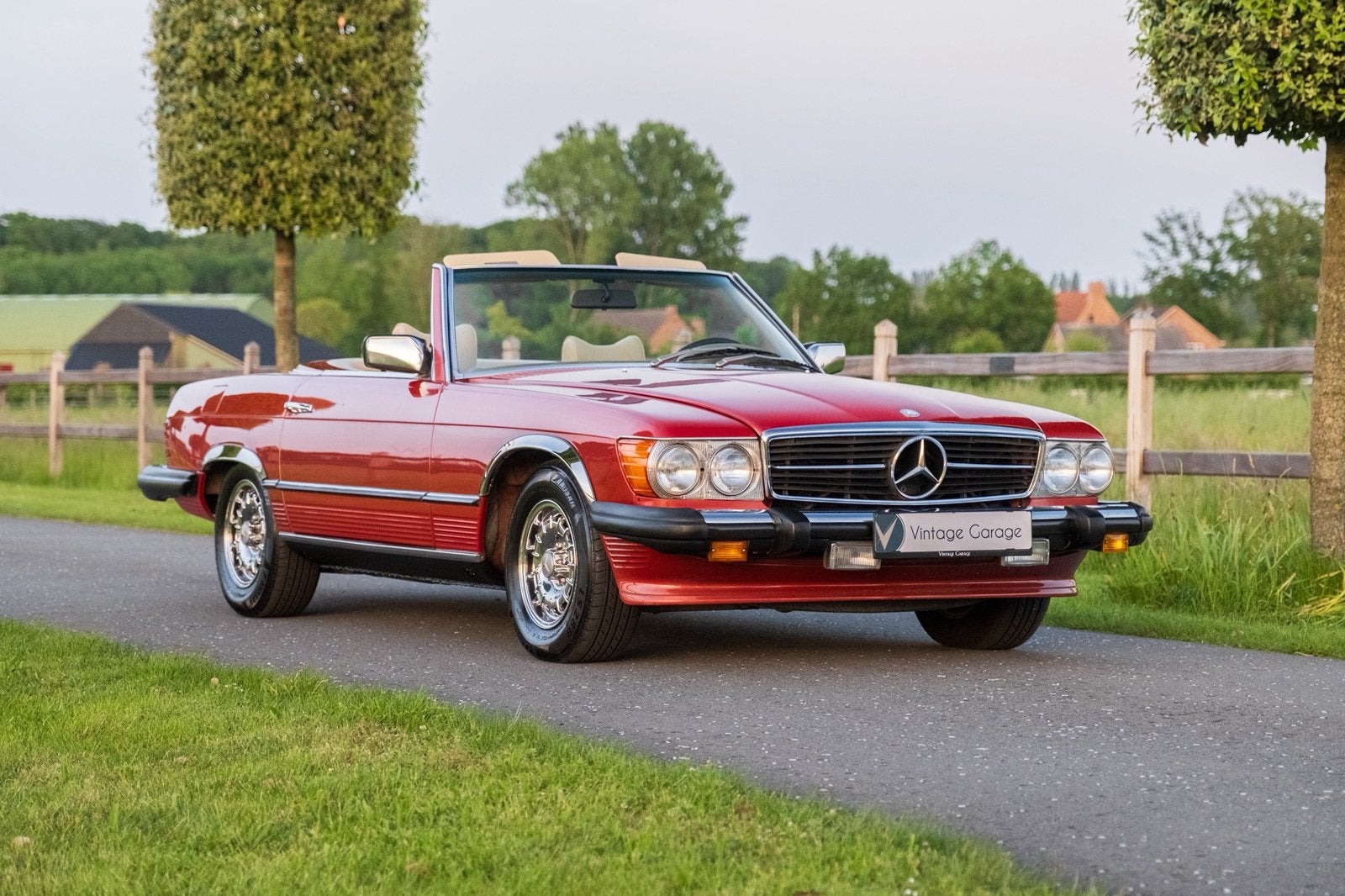 Mercedes Benz 450SL - 1977, Achterwielaandrijving, Cabriolet, Leder, Bedrijf