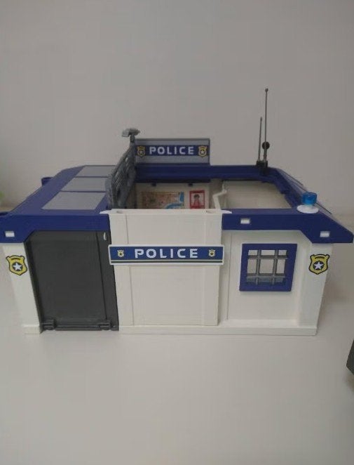 Playmobil Meeneem Politiebureau - 5917, Enfants & Bébés, Bâtiment, Utilisé, City action, Kit complet