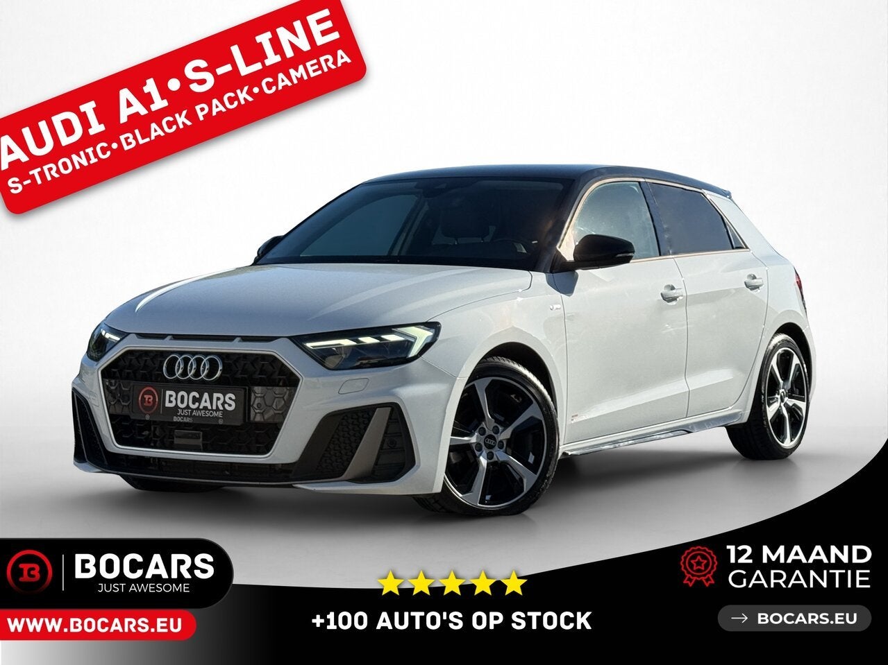 Audi A1 S-Line, Autos, Audi, A1, Essence, Berline, 5 portes, Automatique, Blanc