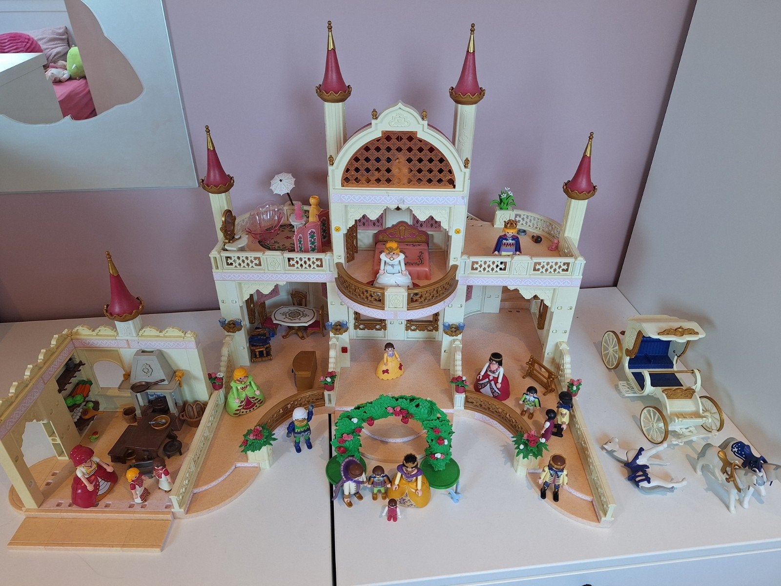 prinsessenkasteel playmobil 4250 en 4251, Enlèvement, Utilisé
