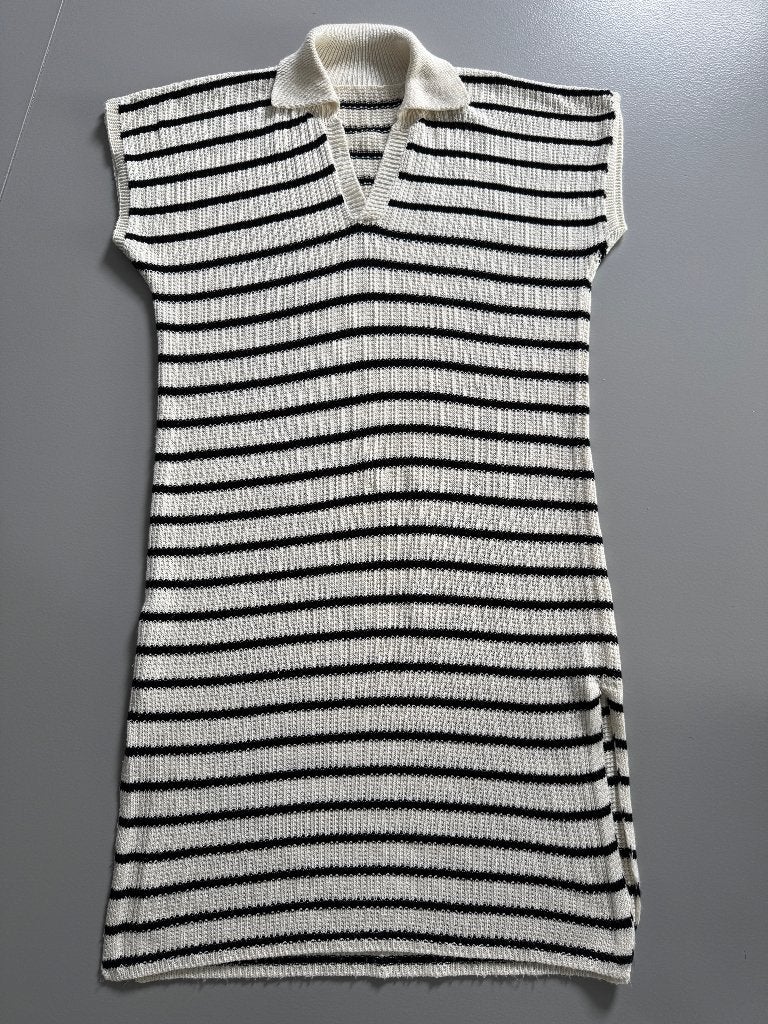 zwart wit gestreepte jurk Terra die Sienna, maat TU, Vêtements | Femmes, Enlèvement, Porté, Blanc