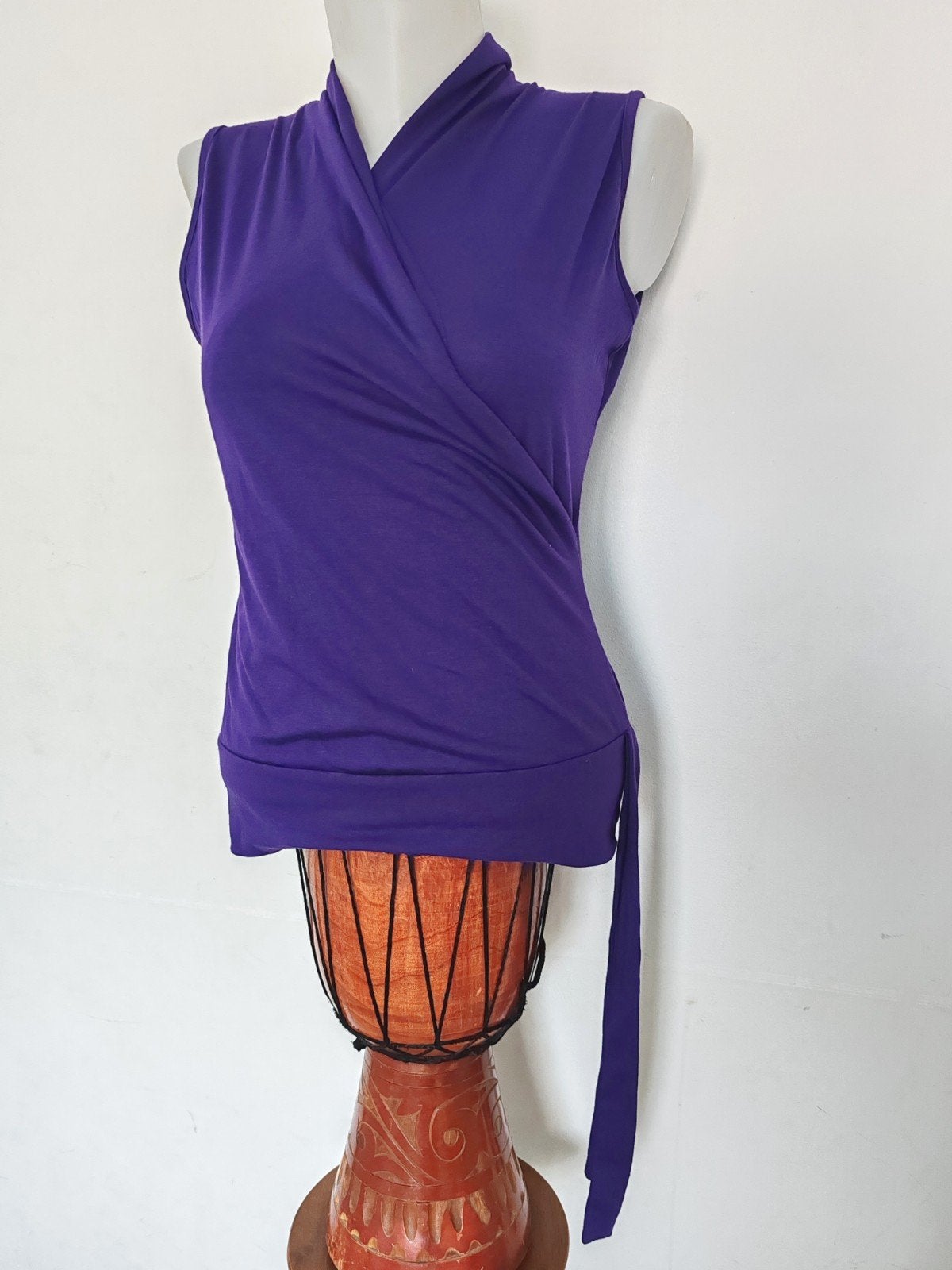 La city Wrap Top maat 2 nieuw met paarse tag, Ophalen of Verzenden, Paars, Zonder mouw