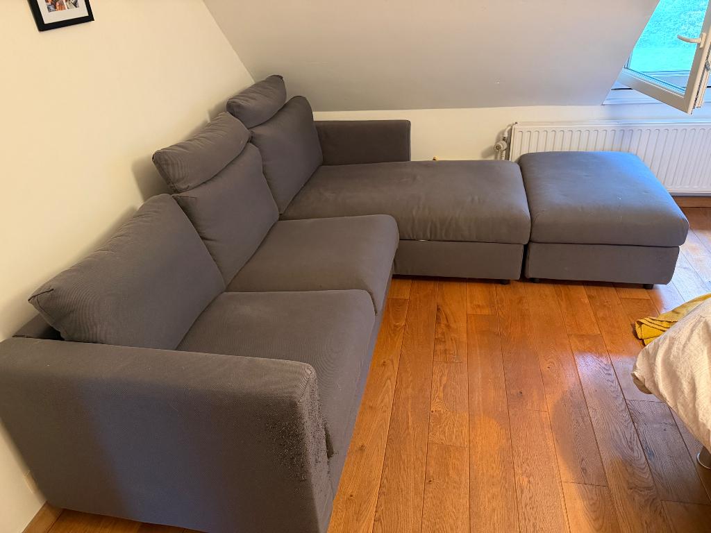 Vimle Ikea zetel set, Huis en Inrichting, Ophalen, Kunststof, Gebruikt, Driepersoons