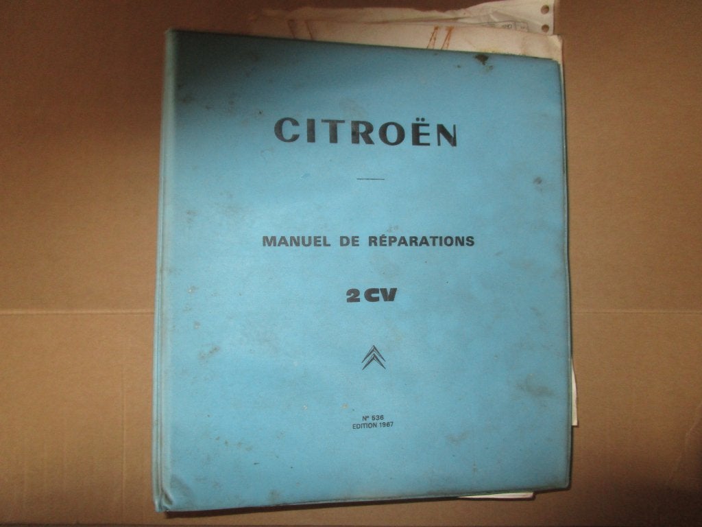 Citroen 2pk manuel de reparations  edition 1967, Enlèvement, Utilisé, Citroen