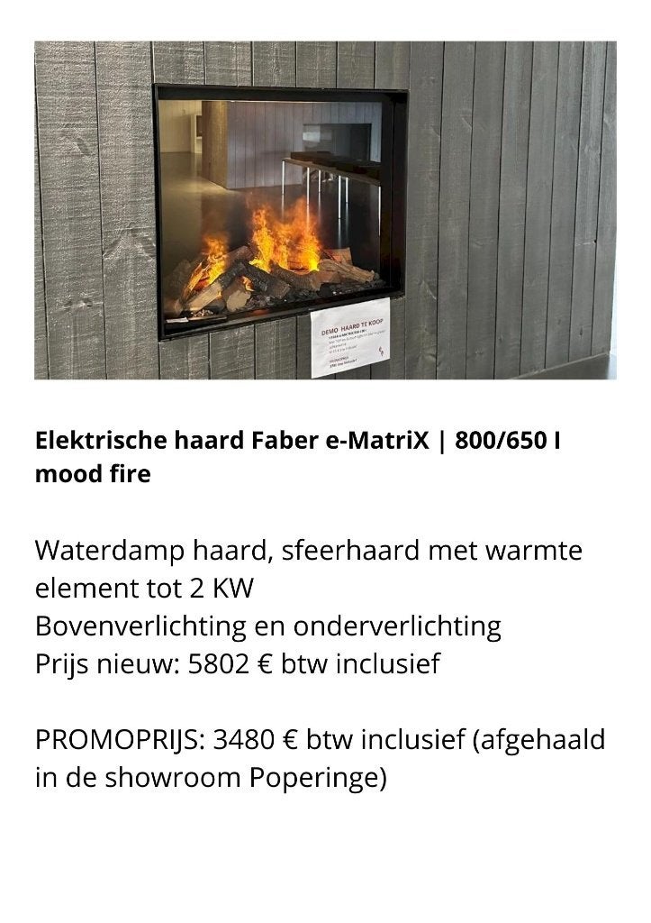 haarden kachels en schouwen uit showroom, Ophalen, Zo goed als nieuw