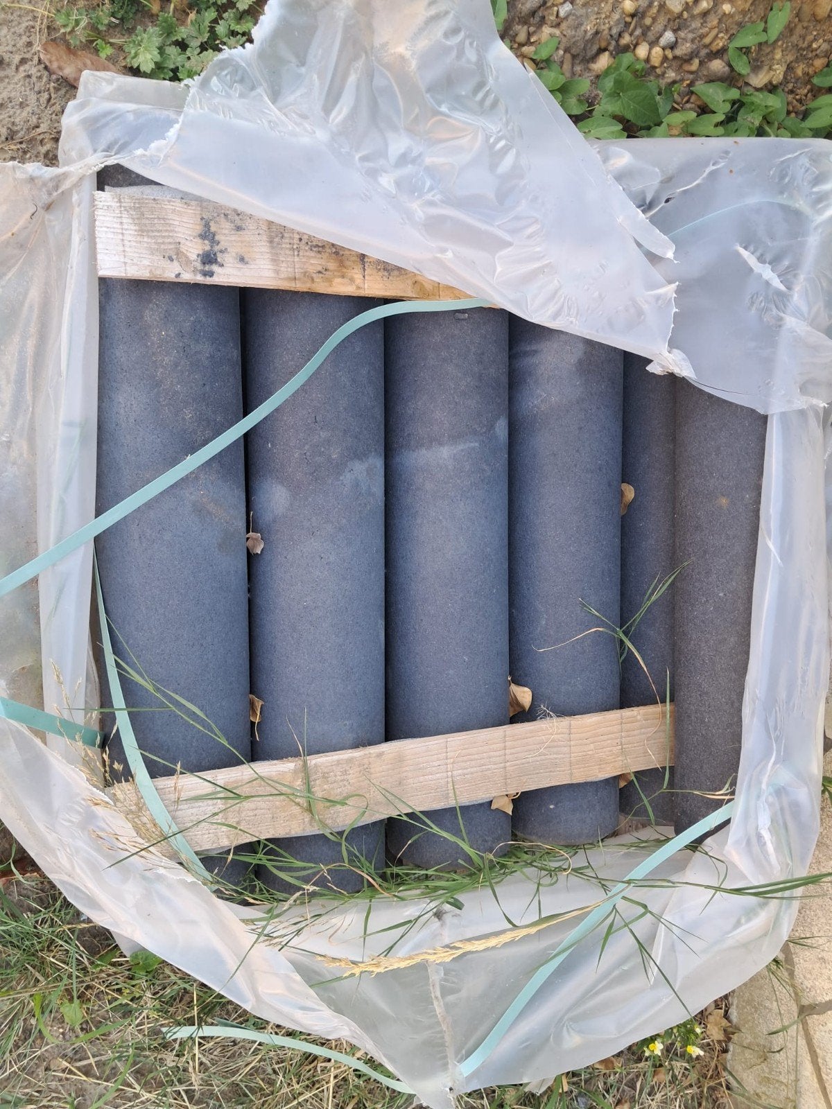 Betonnen donkere antracit pilaren 80 x 15 cm (5 stuks) NIEUW, Bricolage & Construction, Briques, Enlèvement, Neuf, Autres types