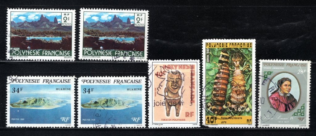 POLYNESIE FRANCAISE Lot zegels gestempeld, Postzegels en Munten, Postzegels | Oceanië, Verzenden, Gestempeld