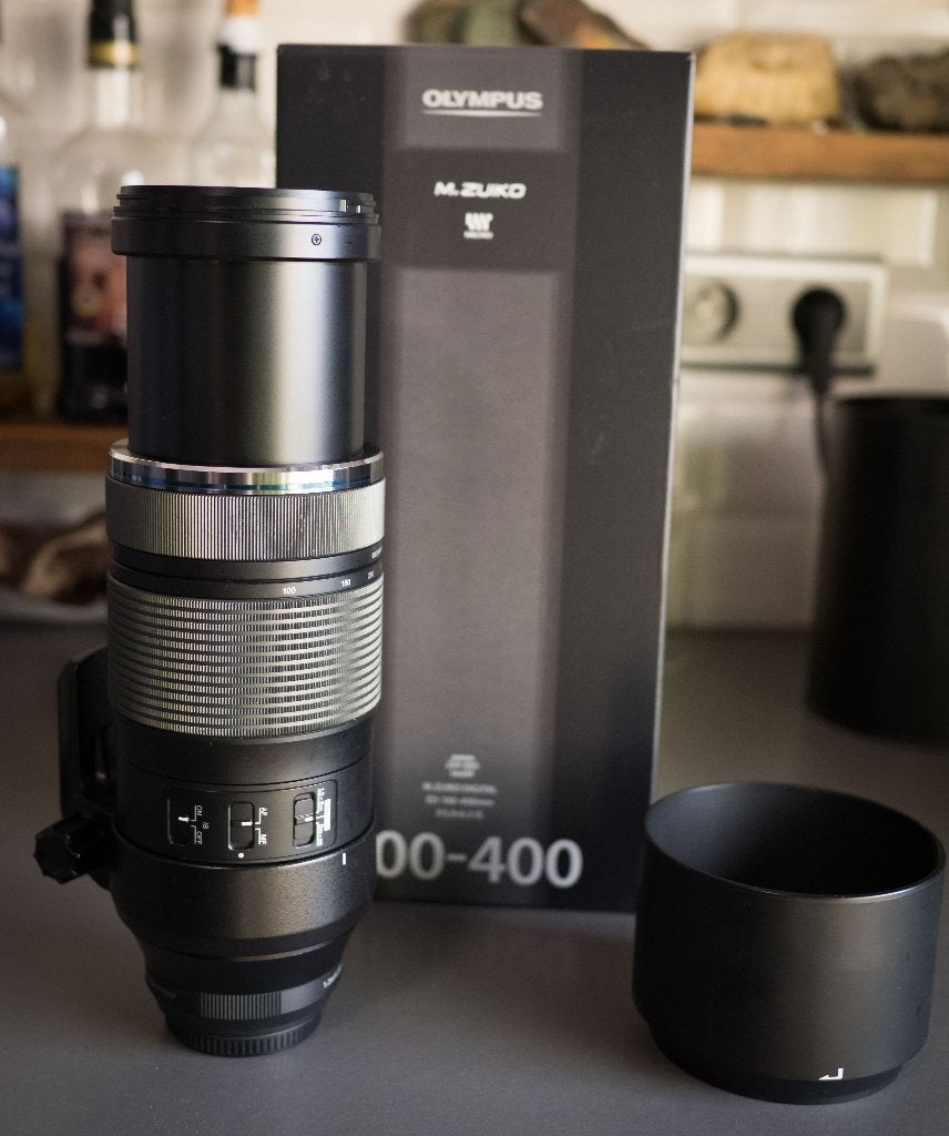 Olympus 100-400mm, Audio, Tv en Foto, Fotocamera's Digitaal, Beeldstabilisatie, Ophalen of Verzenden, Zo goed als nieuw, Olympus