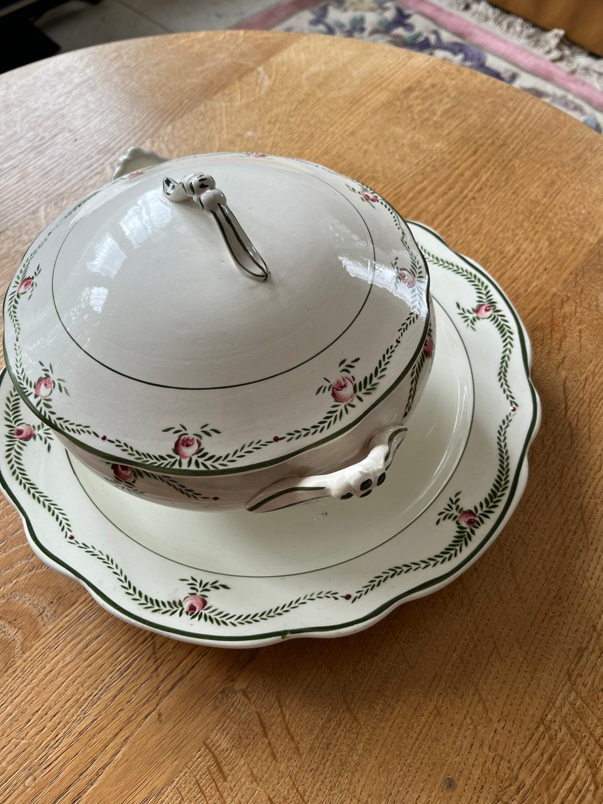 Soupière ancienne, Ophalen