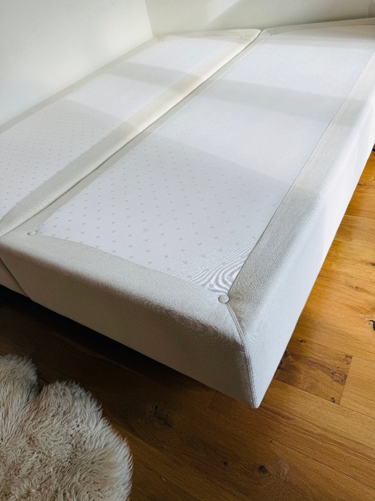 High quality boxspring (2x90cm), Comme neuf, Enlèvement, Sommier, 180 cm