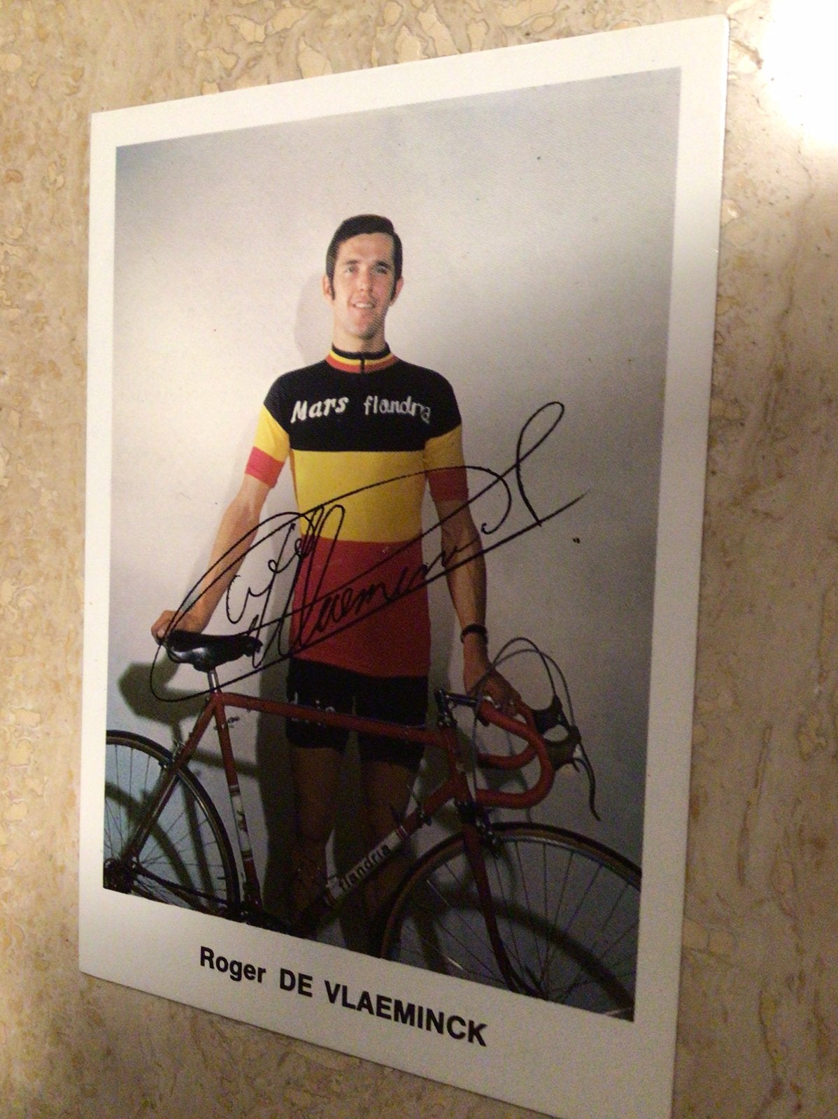 Wielerkaart team flandria roger de vlaeminck, Sport en Fitness, Ophalen of Verzenden