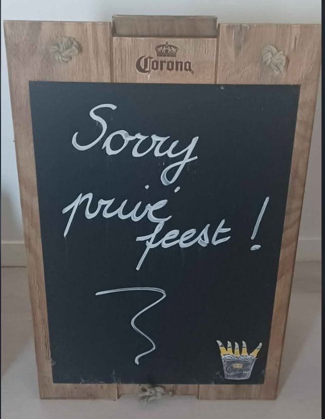 corona krijtbord, Ophalen, Nieuw