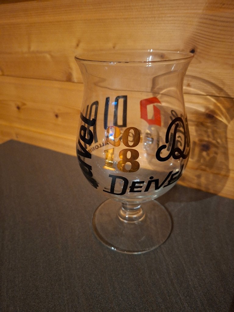 Duvelglas Fetes de Wallonie 2018, Verzamelen, Biermerken, Ophalen, Zo goed als nieuw, Glas of Glazen, Duvel