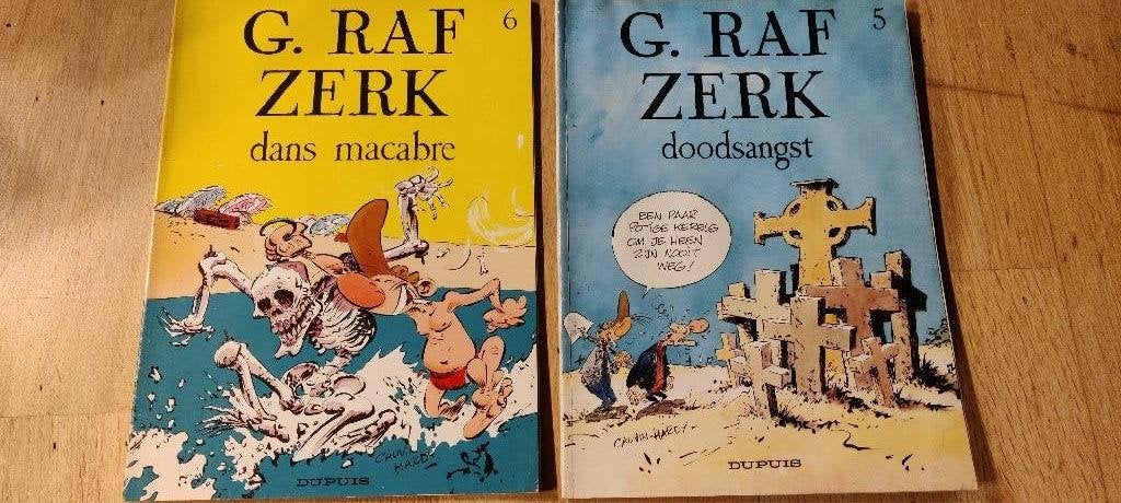 G. Raf Zerk x2, Cauvin & Hardy, Meerdere stripboeken, Ophalen, Gelezen