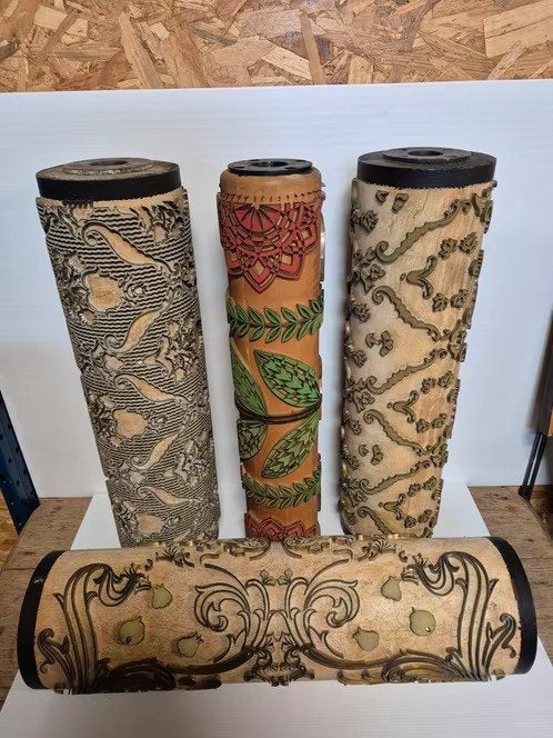 4 rouleaux de papier peint anciens, Antiquités & Art, Enlèvement