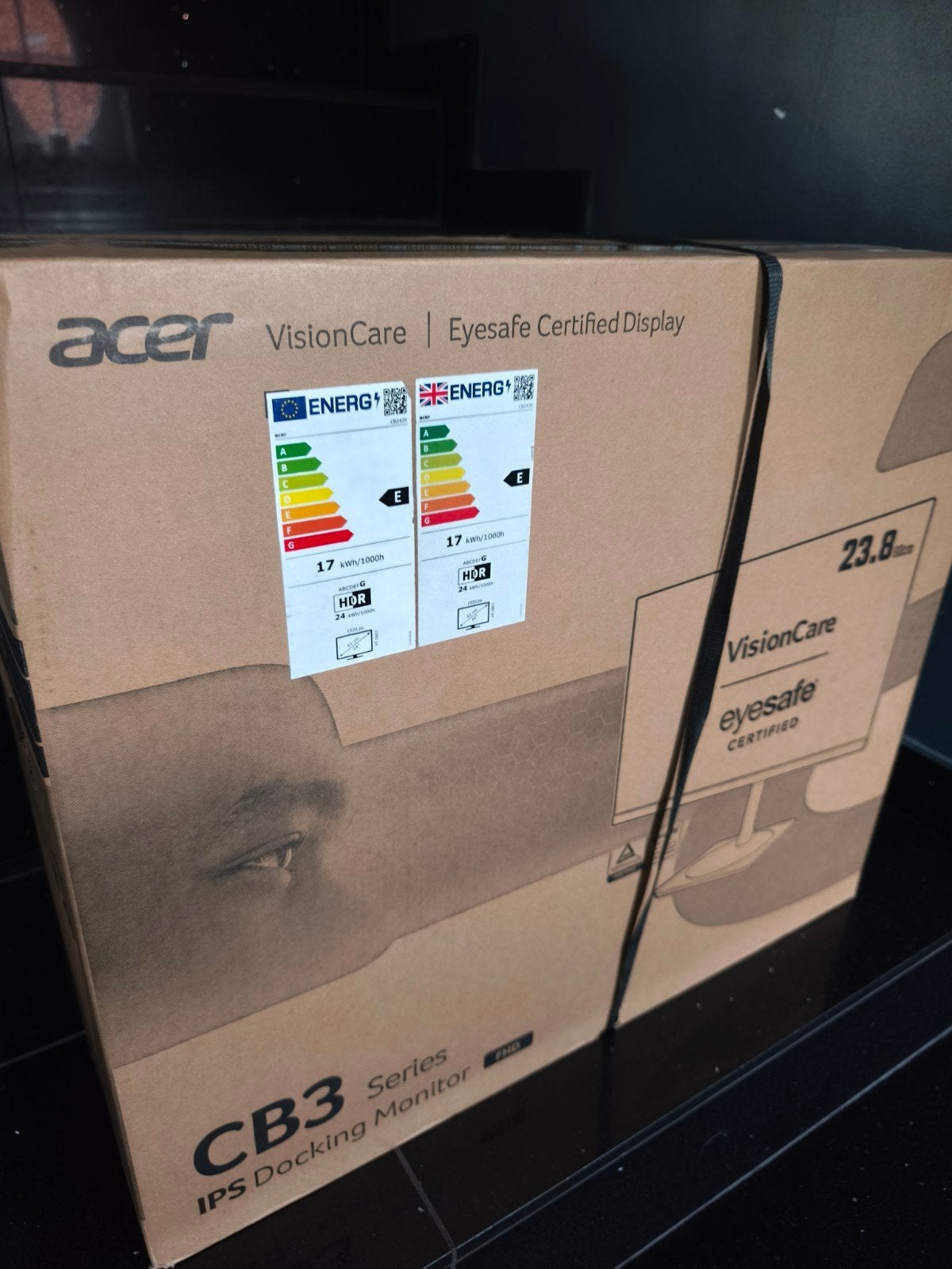 2 écrans pc Acer CB243Y 60,5cm dalle IPS NOUVEAU et Garantie, Haut-parleurs intégrés, HD, IPS, Enlèvement
