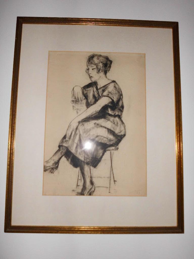 Tekening van Jacques Bergmans, Antiek en Kunst, Ophalen