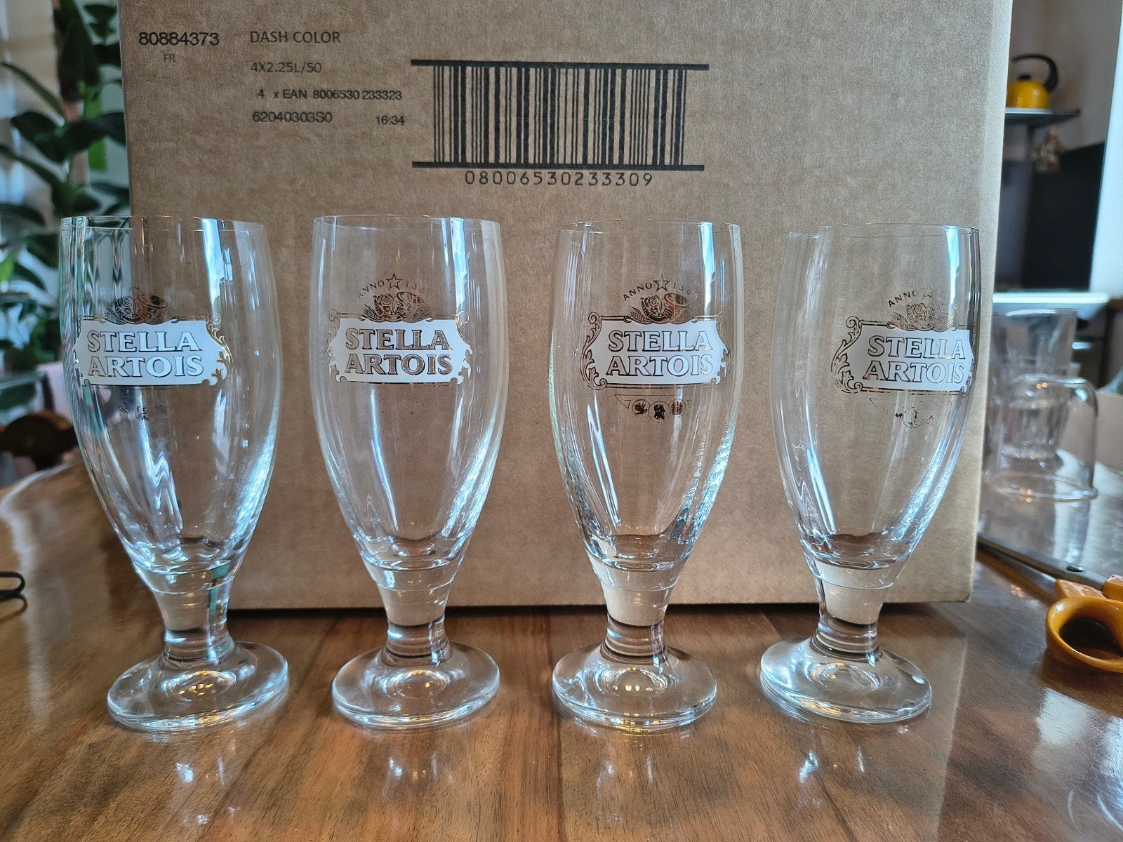 Stella Artois bierglas 4, Verzamelen, Glas en Drinkglazen, Ophalen, Bierglas