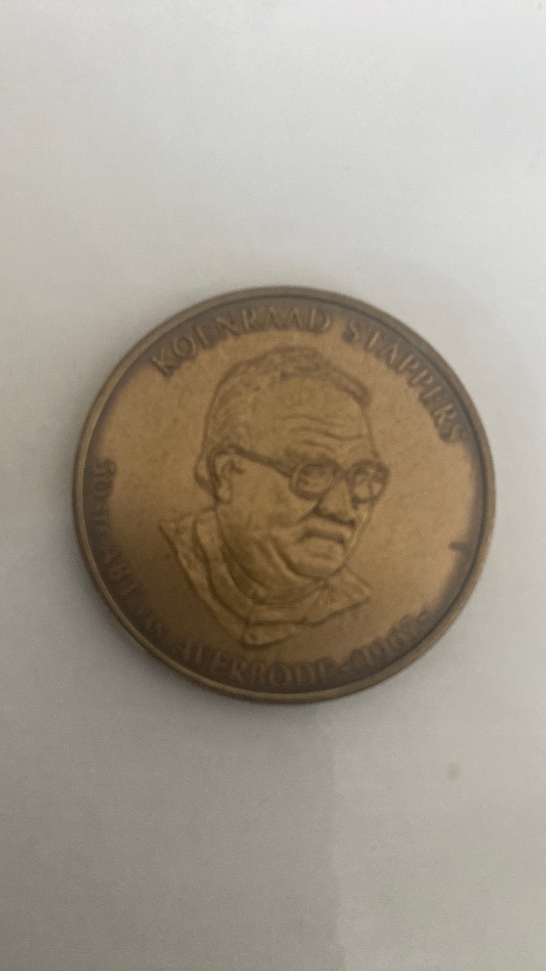 Medaille koenraad stappers. 50e abt van averbode, Ophalen of Verzenden