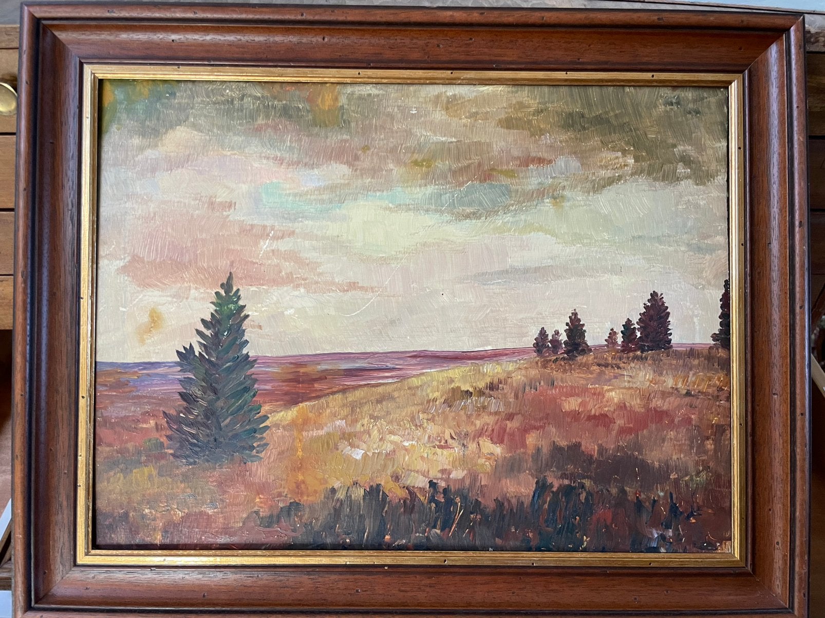 Peinture à l’huile sur panneau . Les hautes Fagnes, Antiquités & Art, Art | Peinture | Classique, Peinture à l'huile, Panneau