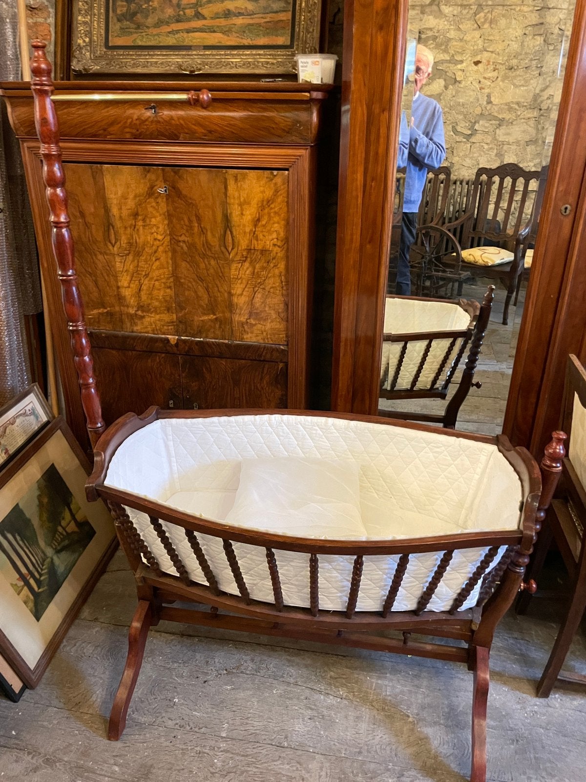 Berceau ancien complètement rénové. Peut etre utilisé - deco, Enlèvement, Berceau