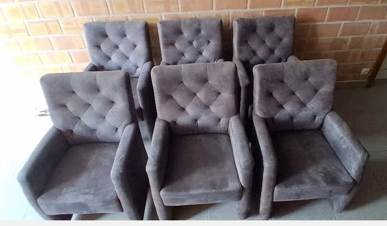 6 lederen - look - stoelen, Ophalen