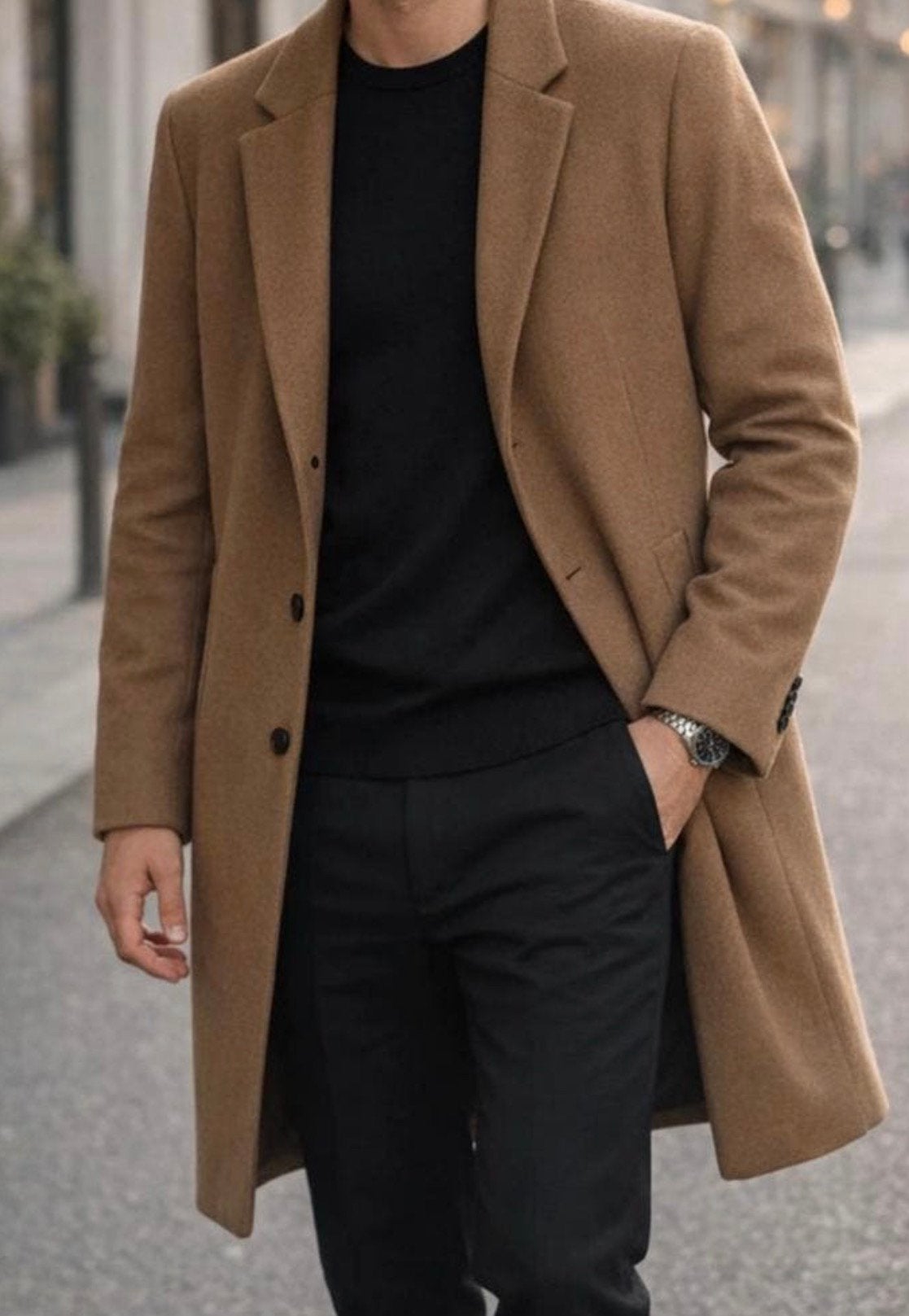 Manteau Homme cognac élégant Taille M, Enlèvement ou Envoi, Comme neuf