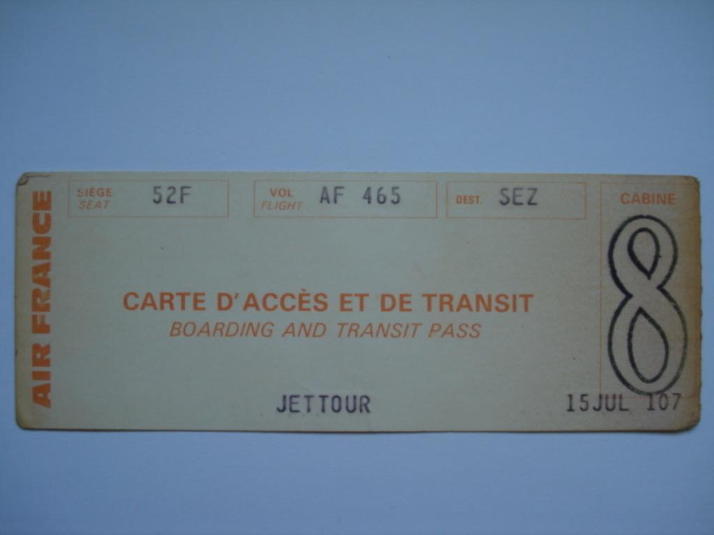Air France Carte d'accès et de transit Boarding and transit, Tickets & Billets, Transports en commun, Une personne, Avion, Avec destination ou date