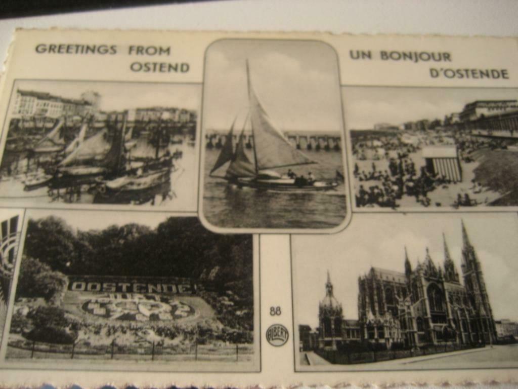 Oude kaart Oostende, Verzamelen, Ophalen of Verzenden