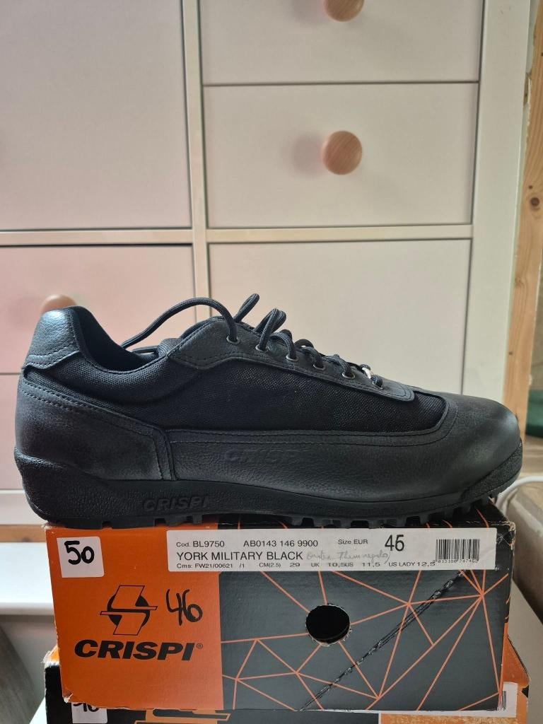 Chaussures Crispi YORK Military Black Neuves P46, Vêtements | Hommes, Chaussures, Neuf, Chaussures à lacets, Noir, Enlèvement ou Envoi