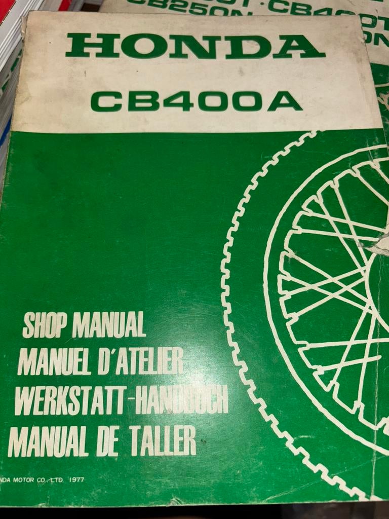 Workshopmanual Honda CB400 Automatic, Motoren, Ophalen of Verzenden, Honda