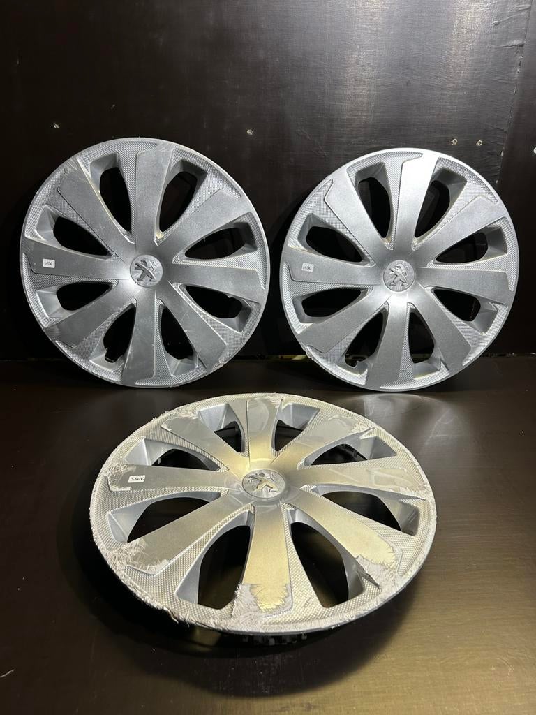 3 enjoliveurs Peugeot 107,108,206,partner 14", Enlèvement ou Envoi, Utilisé