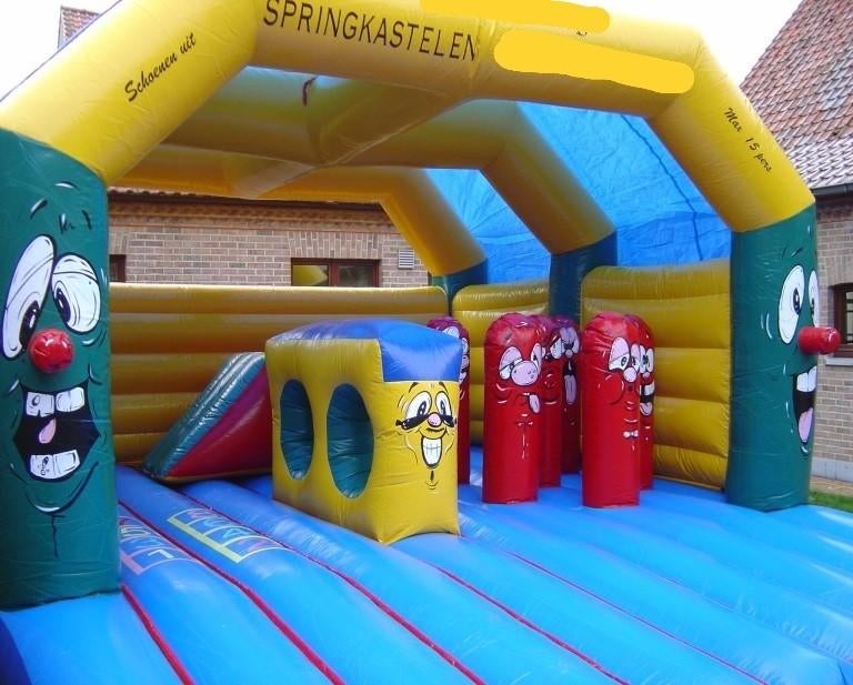 springkasteel multiplay, Hobby en Vrije tijd, Ophalen, Zo goed als nieuw, Feestartikel