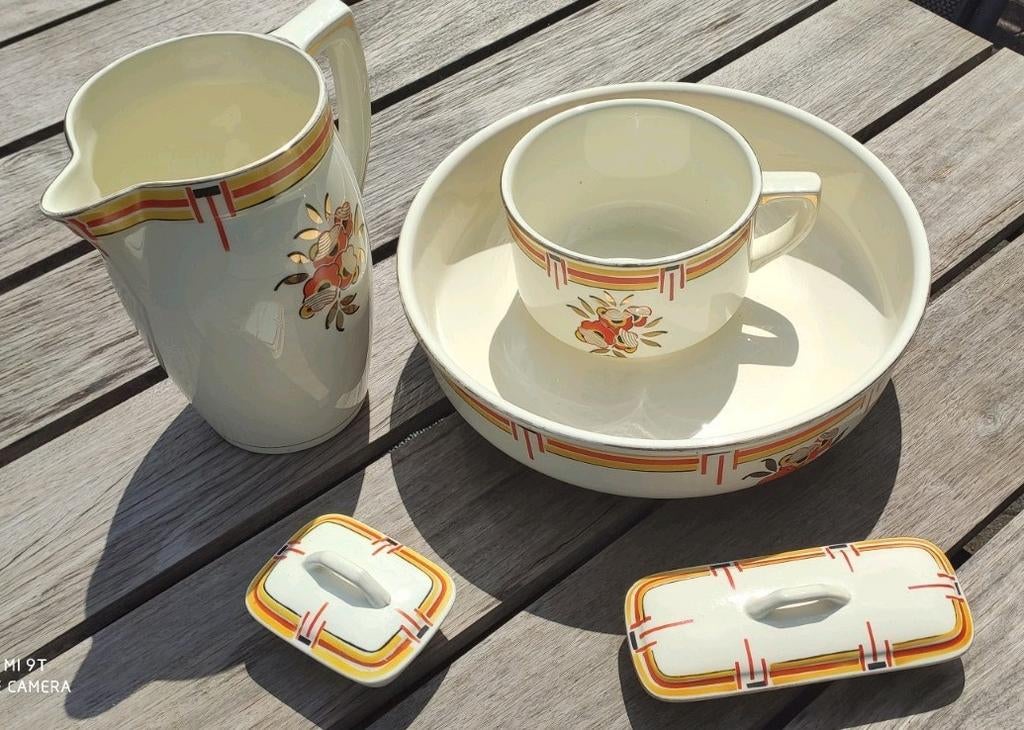 Lampetset, Boch, Art Deco,, Ophalen