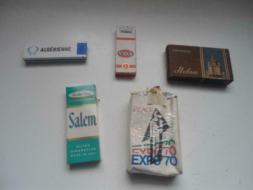 Lot de 5 Anciens petits paquets cigarettes dans leur Jus., Enlèvement ou Envoi, Utilisé, Autres types