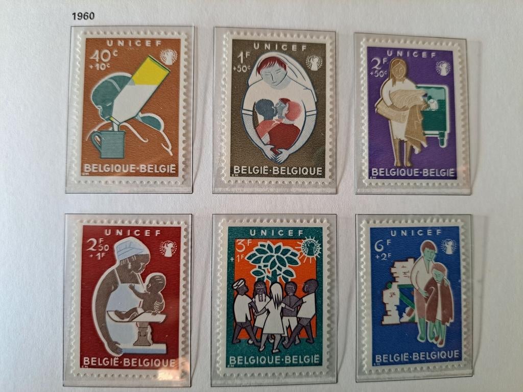 Belgique OBP 1153-1158 ** 1960, Timbres & Monnaies, Enlèvement ou Envoi, Non oblitéré, Neuf