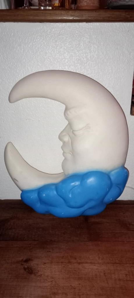 Lampe en forme de Lune murale Heico Germany années 80, Maison & Meubles, Lampes | Appliques, Utilisé, Synthétique, Enlèvement ou Envoi