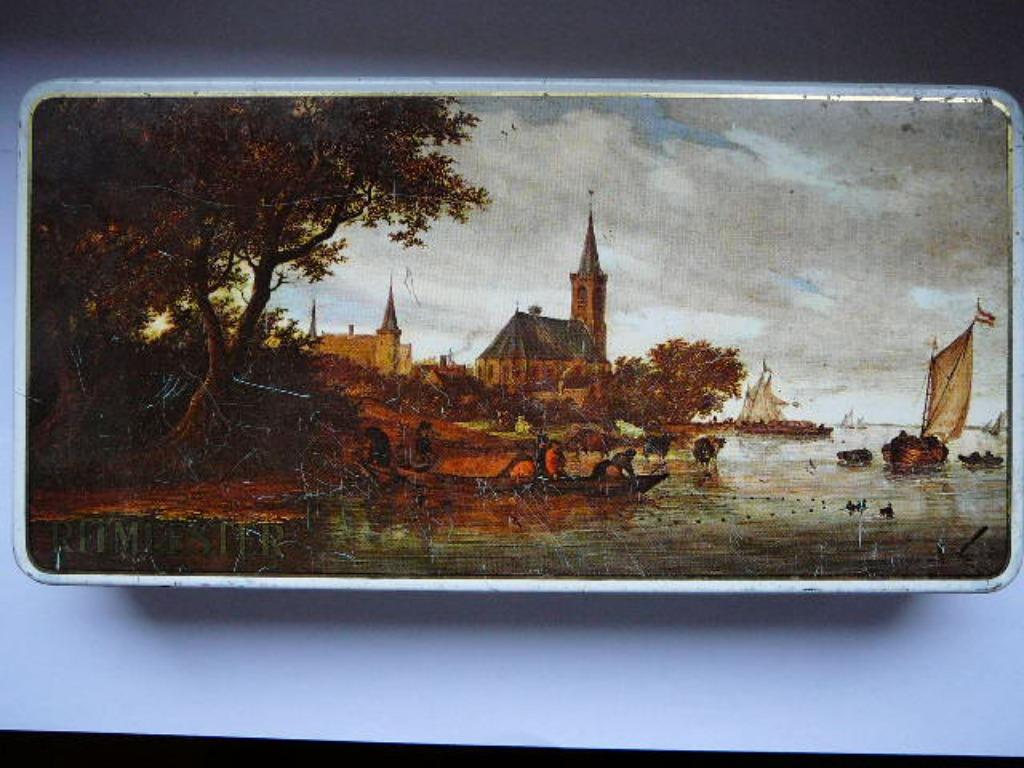 lege blikken sigarendoos Ritmeester decor Salomon J. v. Ruys, Ophalen of Verzenden, Gebruikt, Tabaksdoos of Verpakking