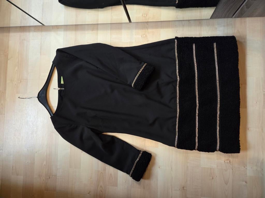Belle robe de bal noire Kdesign taille M, Neuf, Enlèvement ou Envoi, Au-dessus du genou, Noir