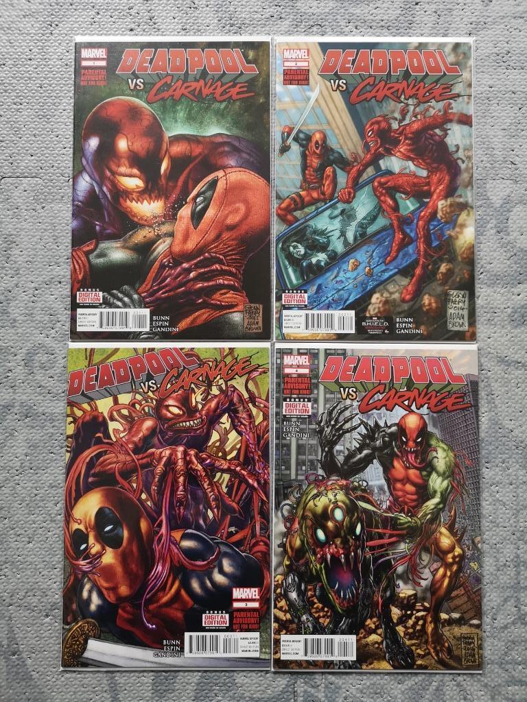 Deadpool vs Carnage #1-4 (completed), Complete serie of reeks, Ophalen of Verzenden, Nieuw