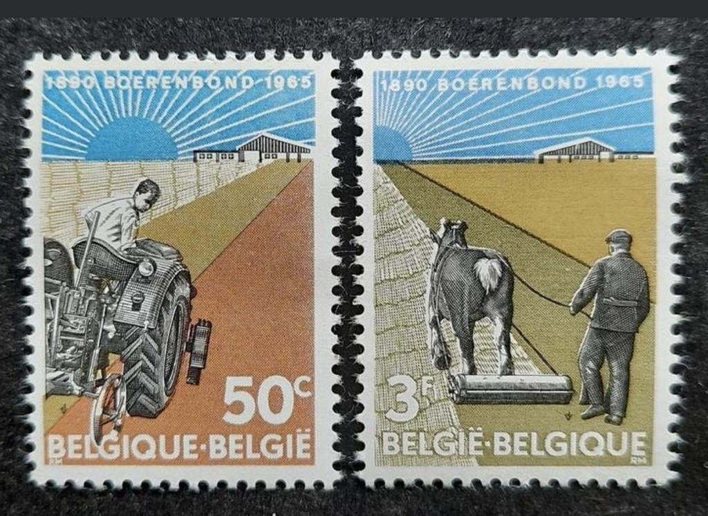 België: OBP 1340/41 ** Boerenbond 1965., Frankeerzegel, Ophalen of Verzenden, Zonder stempel, Postfris