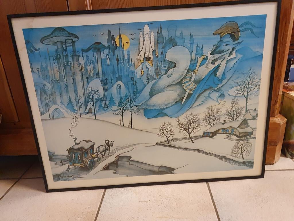 Kunst Litho's en zeefdruk., Antiek en Kunst, Ophalen
