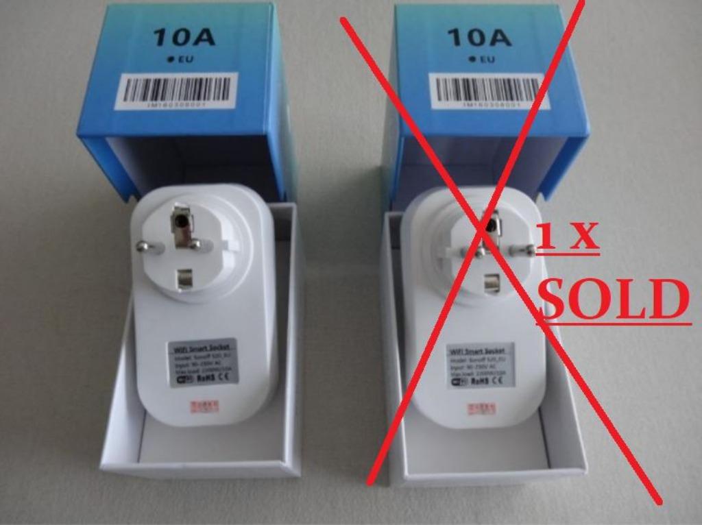 1x Sonoff smart switch stekker + 2x sonoff basic alles NIEUW, Bricolage & Construction, Électricité & Câbles, Neuf, Prise de courant