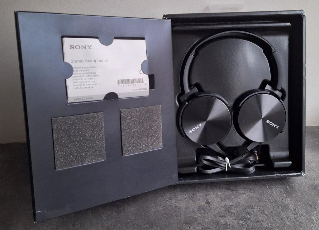 SONY Extrabass-koptelefoon, Ophalen of Verzenden, Zo goed als nieuw, Op oor (supra aural), Sony