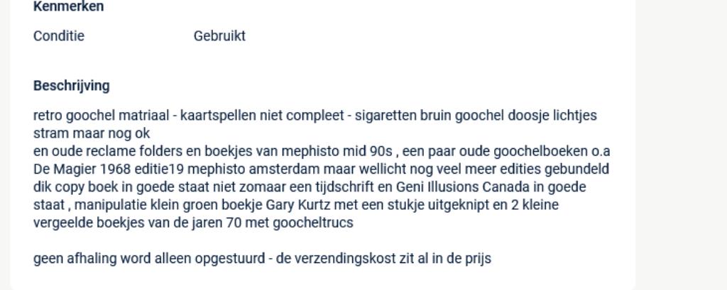 dik boek - bundel De Magier 1960 tot 1968 tot 1972 Nederland, Envoi, Utilisé, Autres sciences