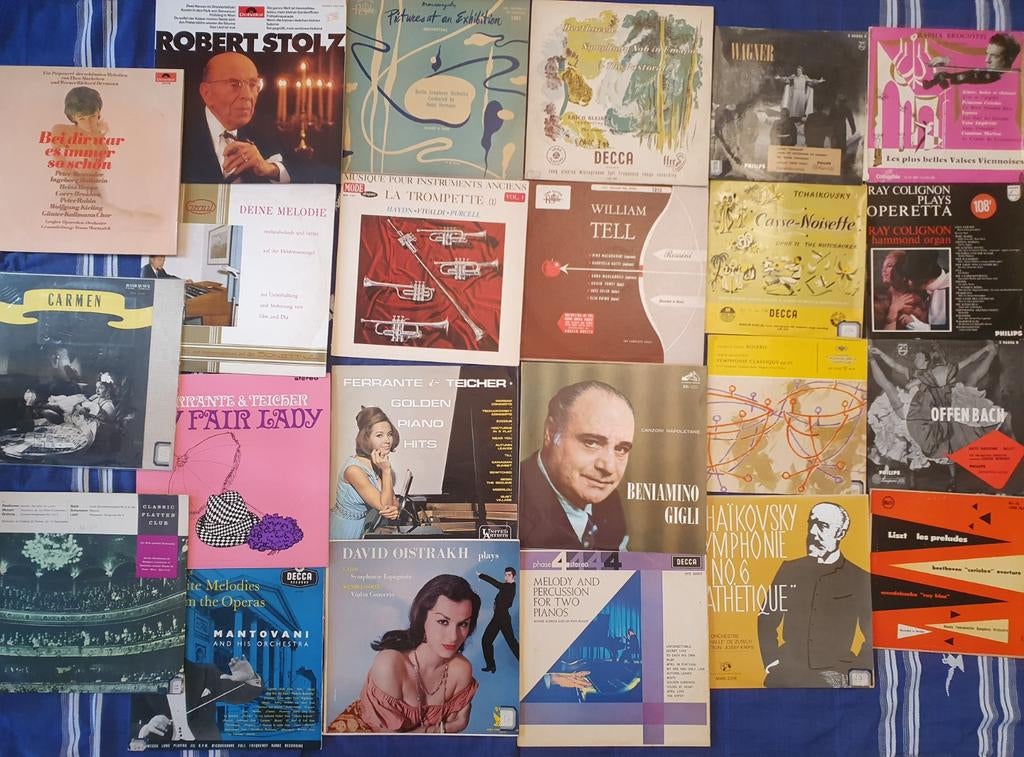 Lot de 38 disques vinyles 33 tours de musique classique, CD & DVD, Vinyles | Classique, Enlèvement